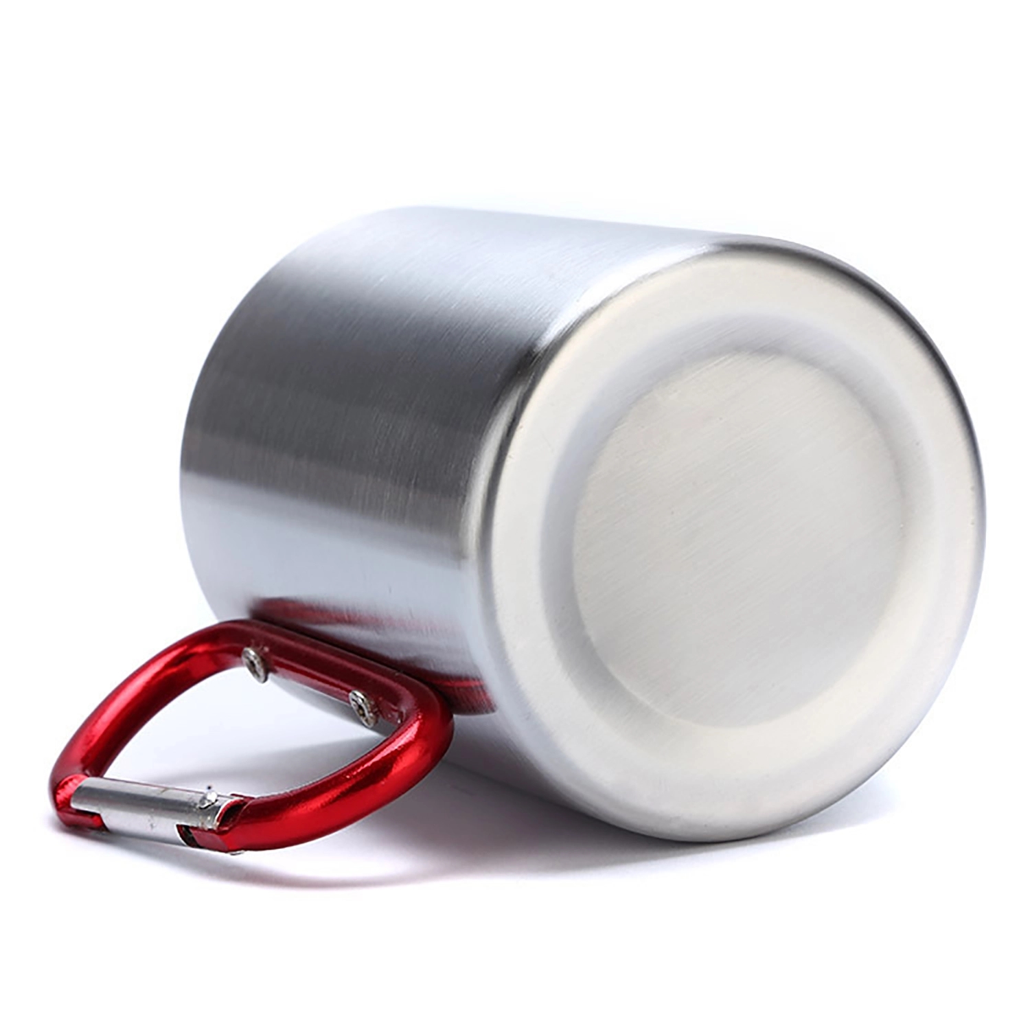 10 Oz Stainless Steel Coffee Mug With Carabiner Handle 3