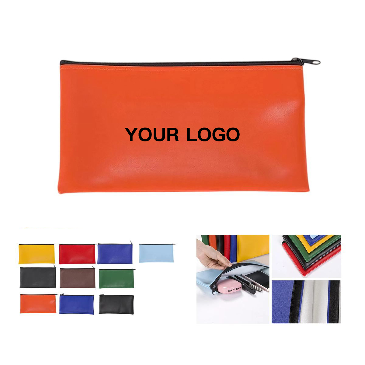 Durable Zippered Money Pouch for Office Use 4