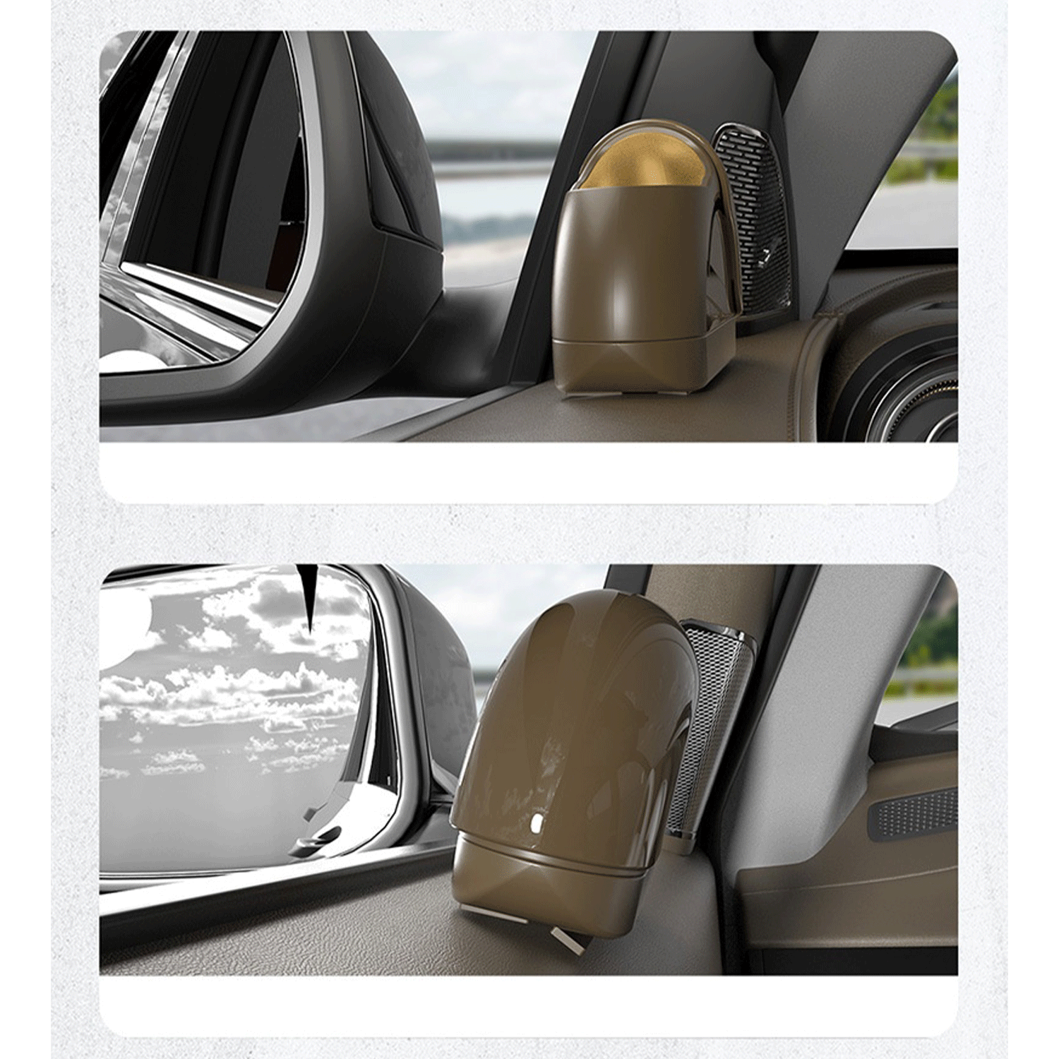 high quality metal touch texture Car Door Ashtray 6