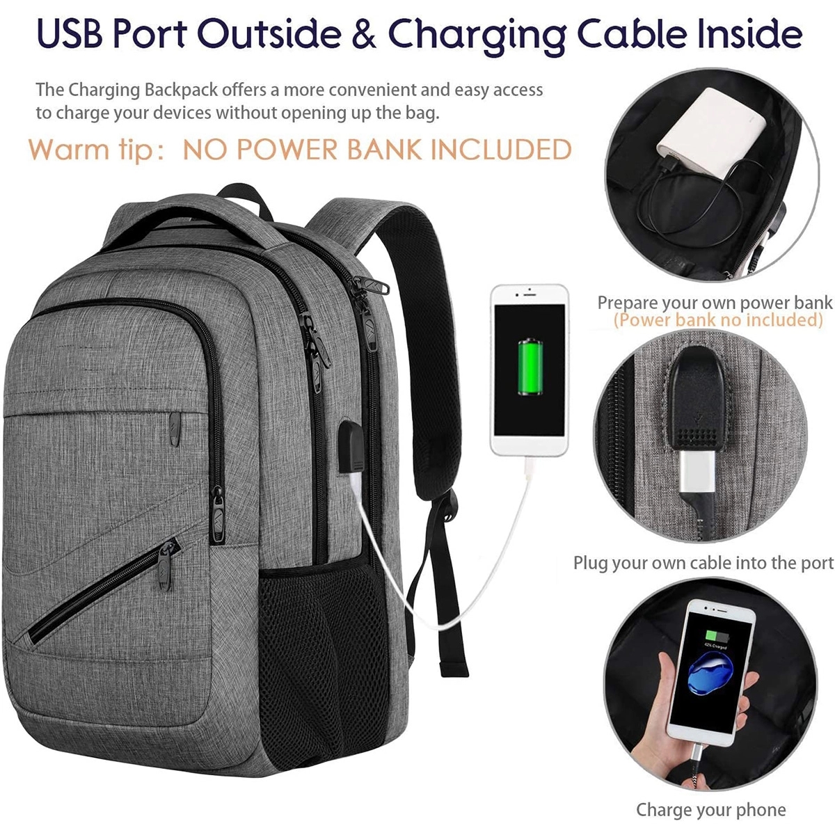 17 Inch Large Business Travel Laptop Backpack 6