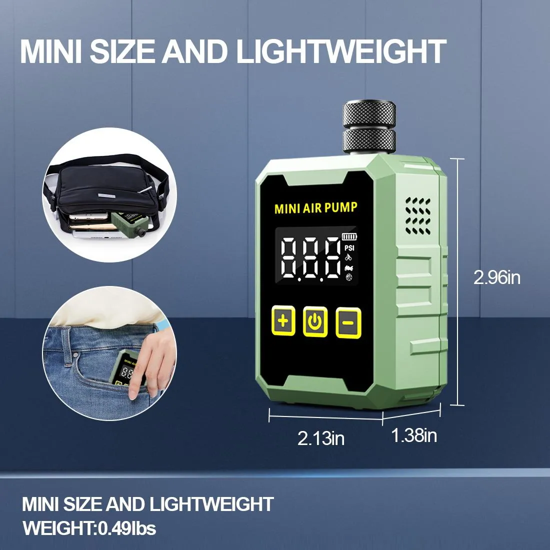 Digital Electric Bike Air Pump for Bicycle, Motorcycle,Ball 3