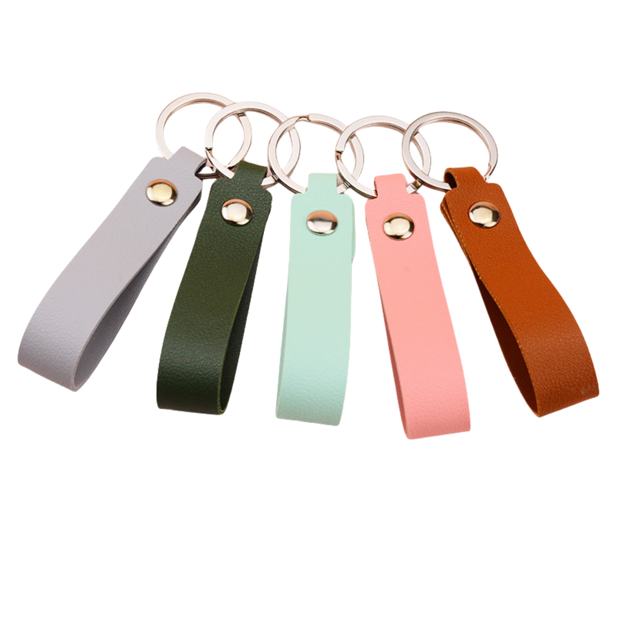 Pu Simple Car Keychain 3