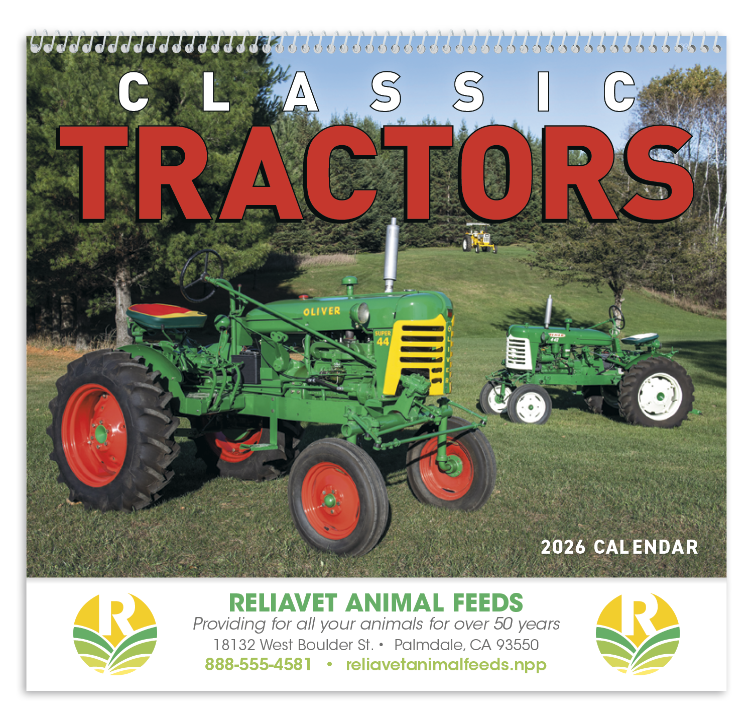 Good Value™ Classic Tractor - Spiral Calendar 18