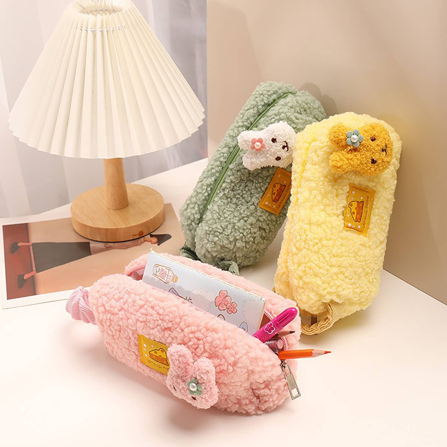 Cute Rabbit Plush Pencil Case 7