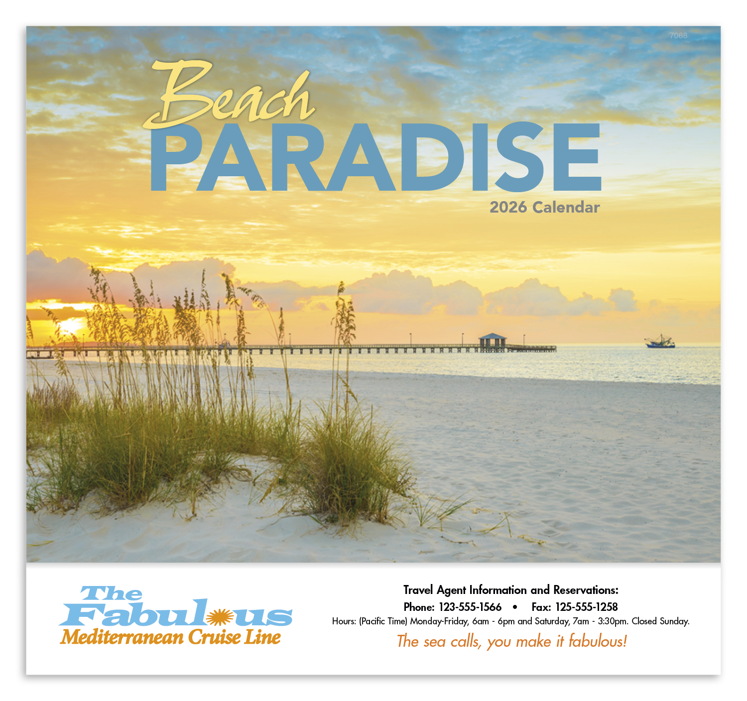Good Value™ Beach Paradise - Stapled Calendar 52