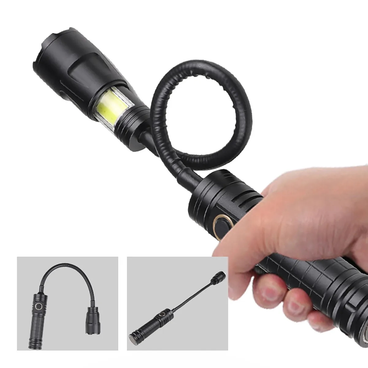 In Stock Telescopic Zoomable Light Super Bright Flashlight 4