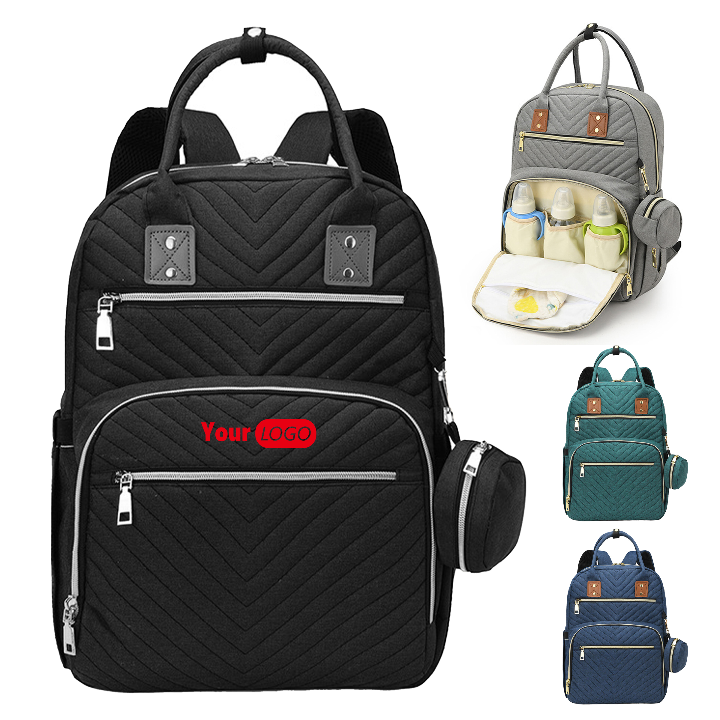 Nylon Cloth Convenient Diaper Bag Backpack ?C Stylish And Practical 3