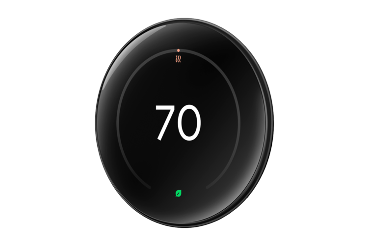 Google Nest Learning Thermostat (4th Gen) - Polished Obsidian 2