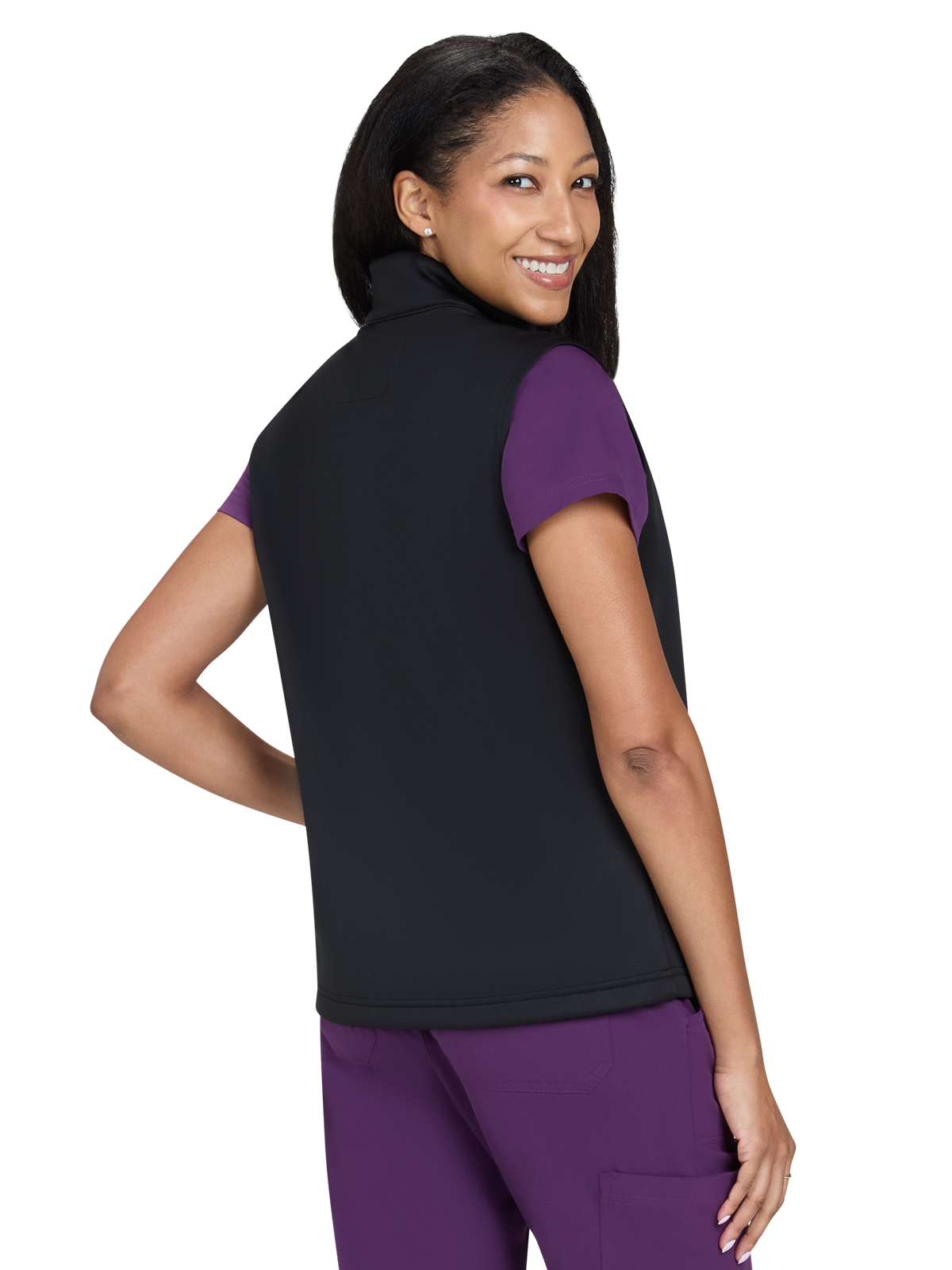koi - Essentials - Women's Three-Pocket Water Resistant Fleece Alia Vest 5