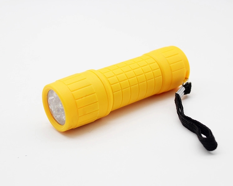 9 LED plastic bicycle torch and silicon belt 9
