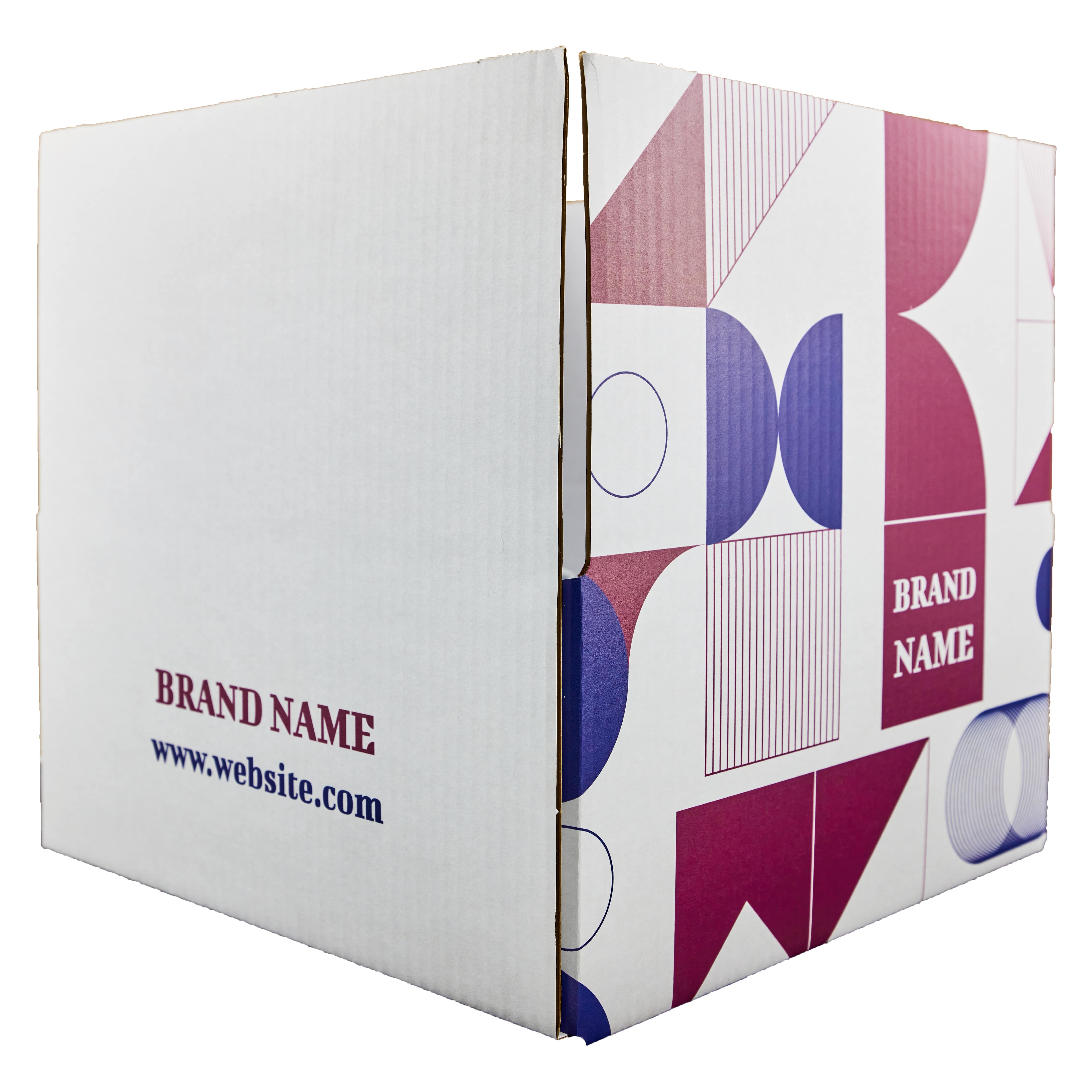 Full Color Custom Printed 13" x 13" x 10" Shipping Box 6