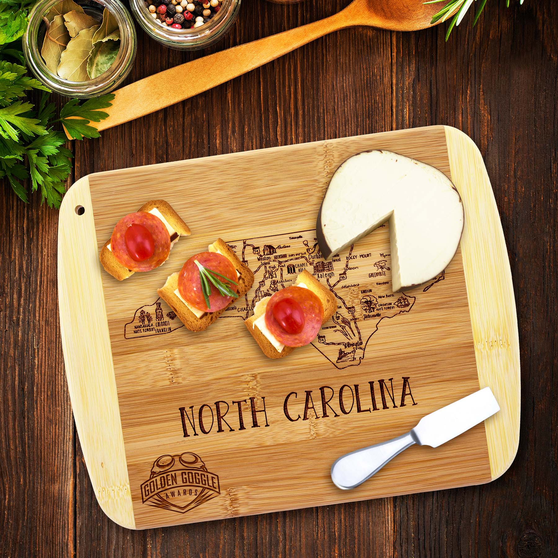 A Slice of Life North Carolina Serving & Cutting Board 6