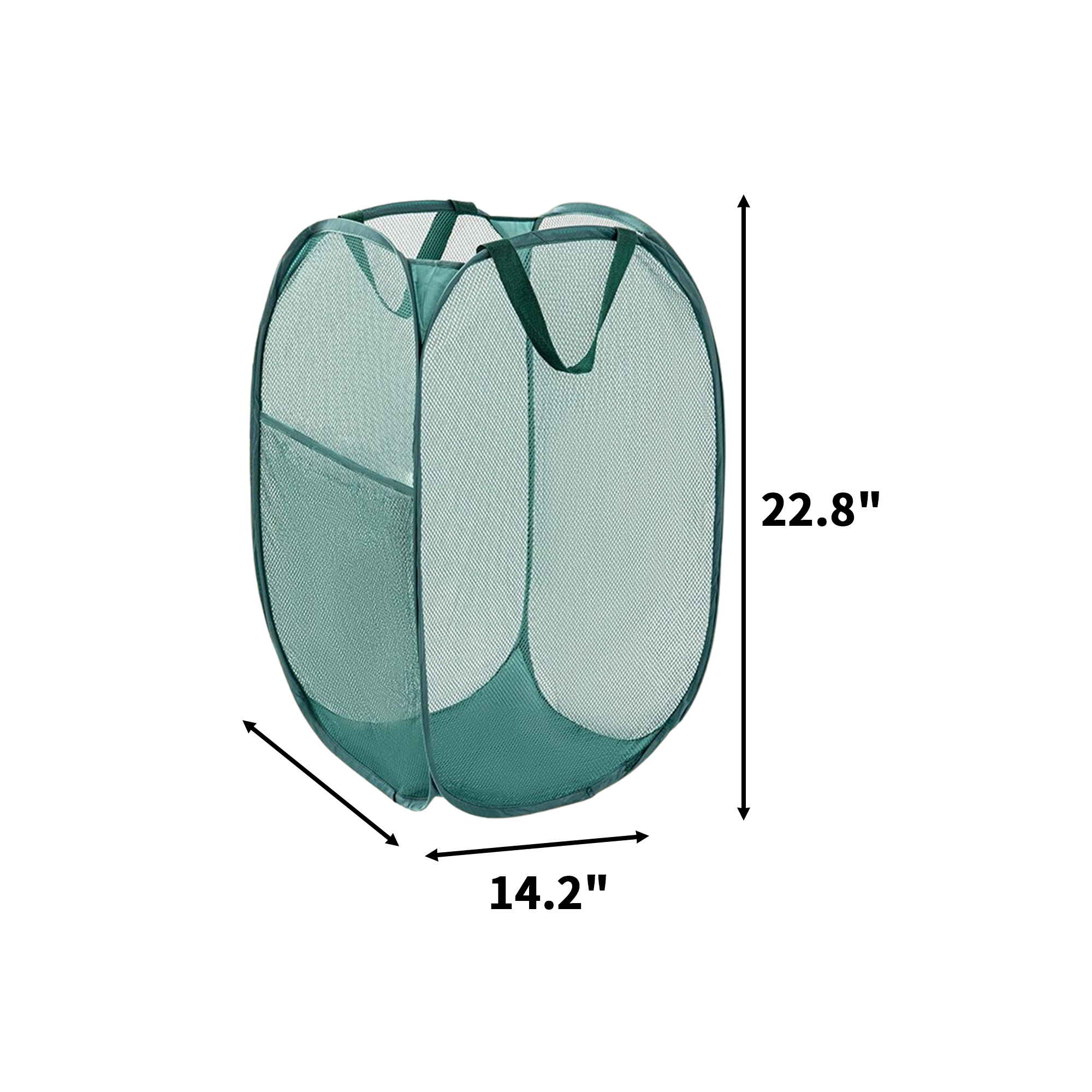 Foldable Mesh Laundry Hamper With Dual Handle 7