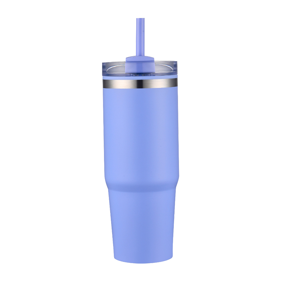 EcoSip 30oz Stainless Steel Outer Tumbler with PP Inner & Straw 15