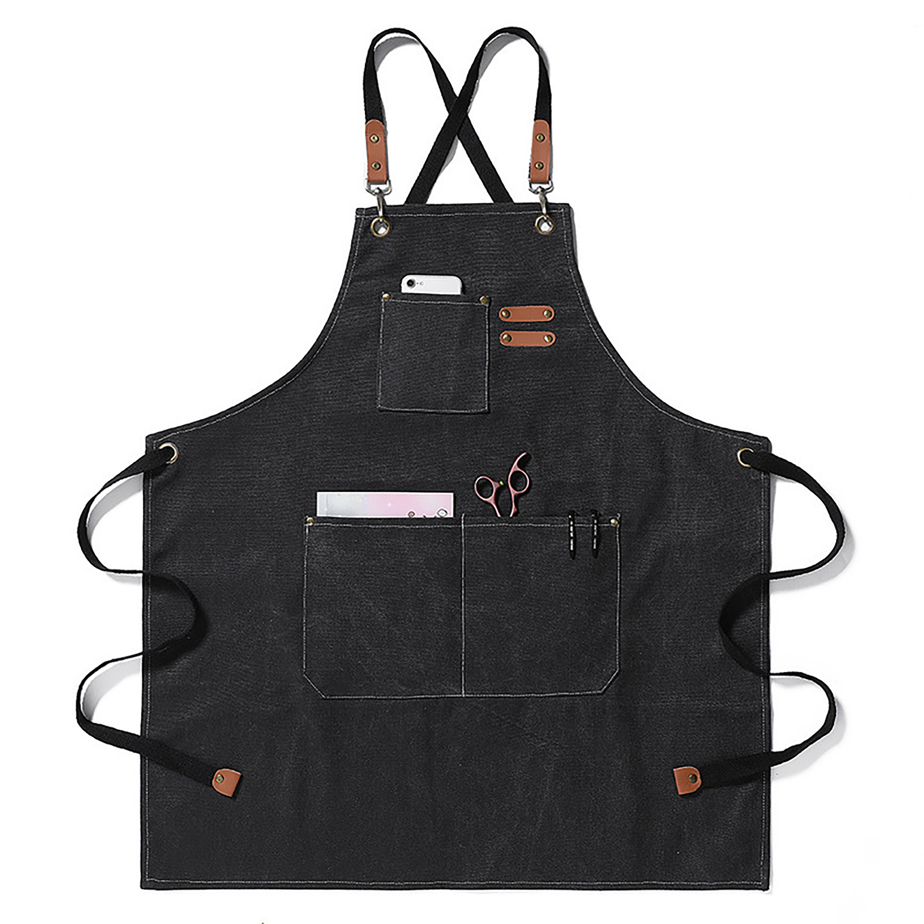 Adjustable Denim Work Apron for Men and Women 3