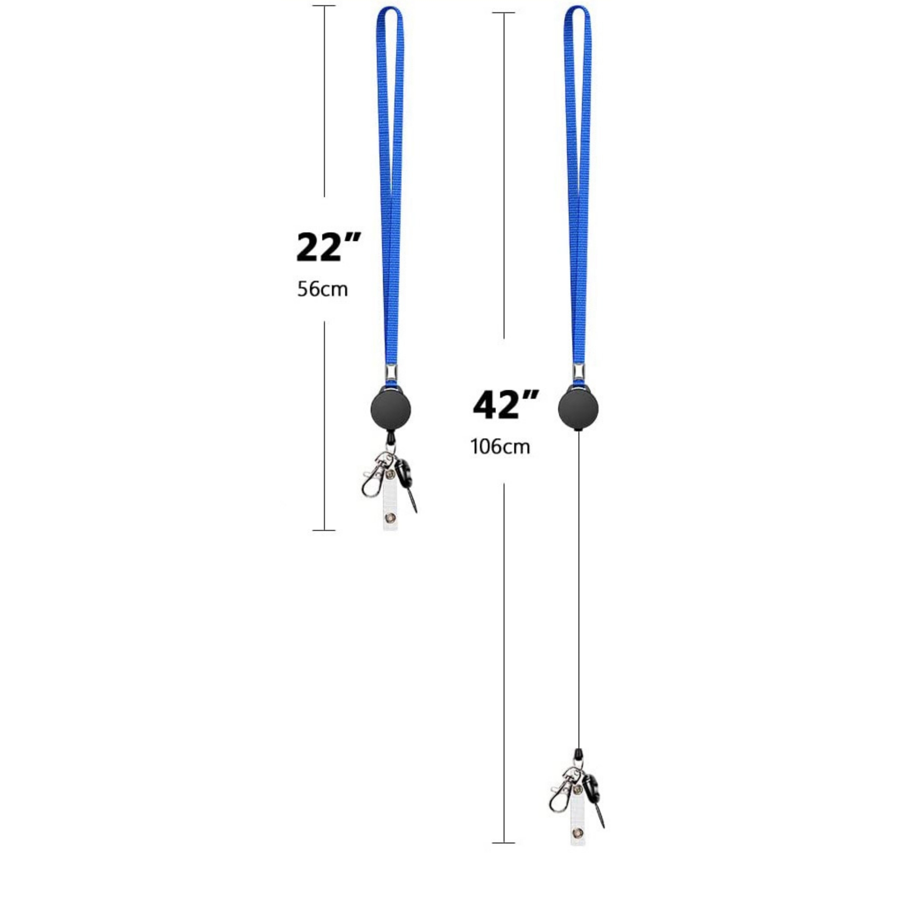 Retractable Keychain Badge Holder with Lanyards 3