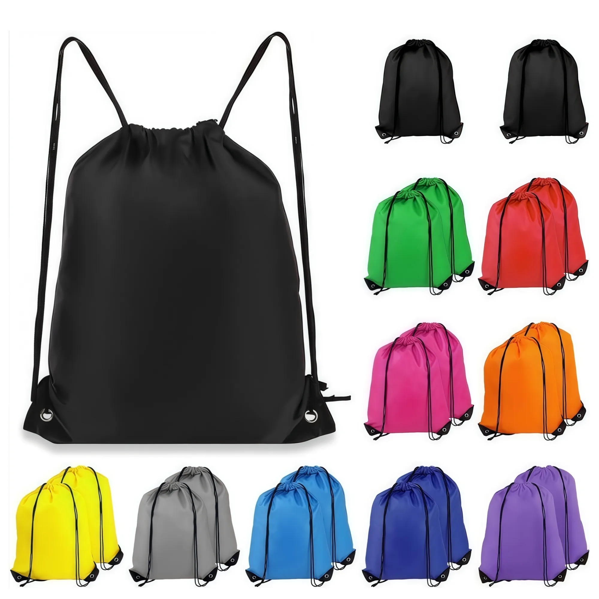 Durable Polyester Drawstring Backpack 6