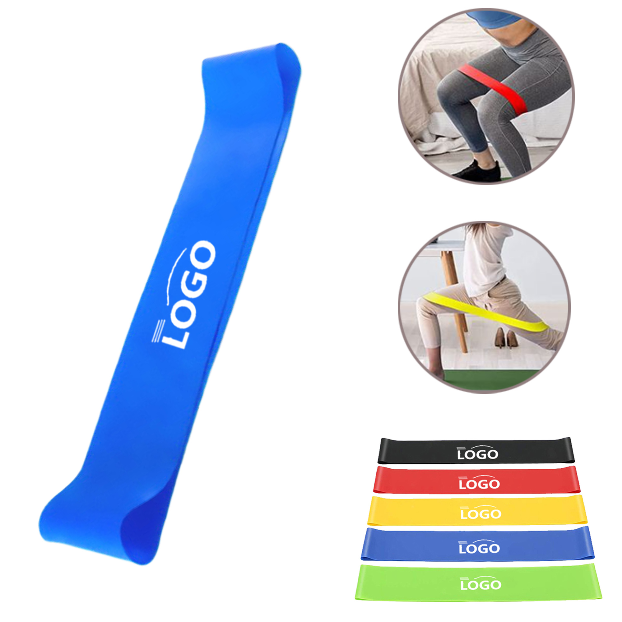 MOQ100 Elastic Yoga Fitness Resistance Bands Set 2