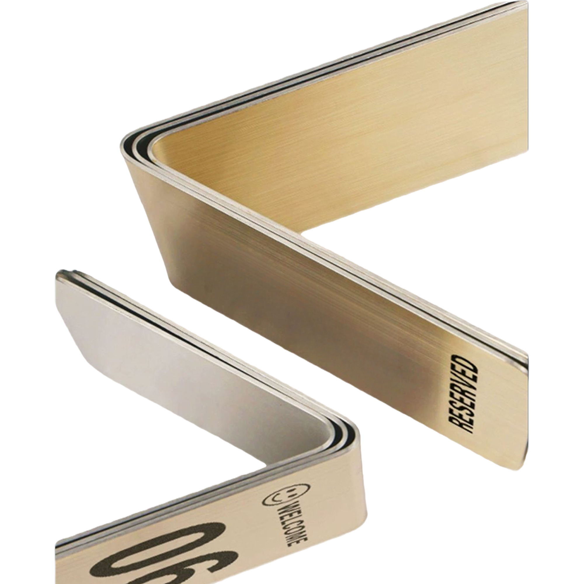 Stainless Steel Restaurant Table Sign 3