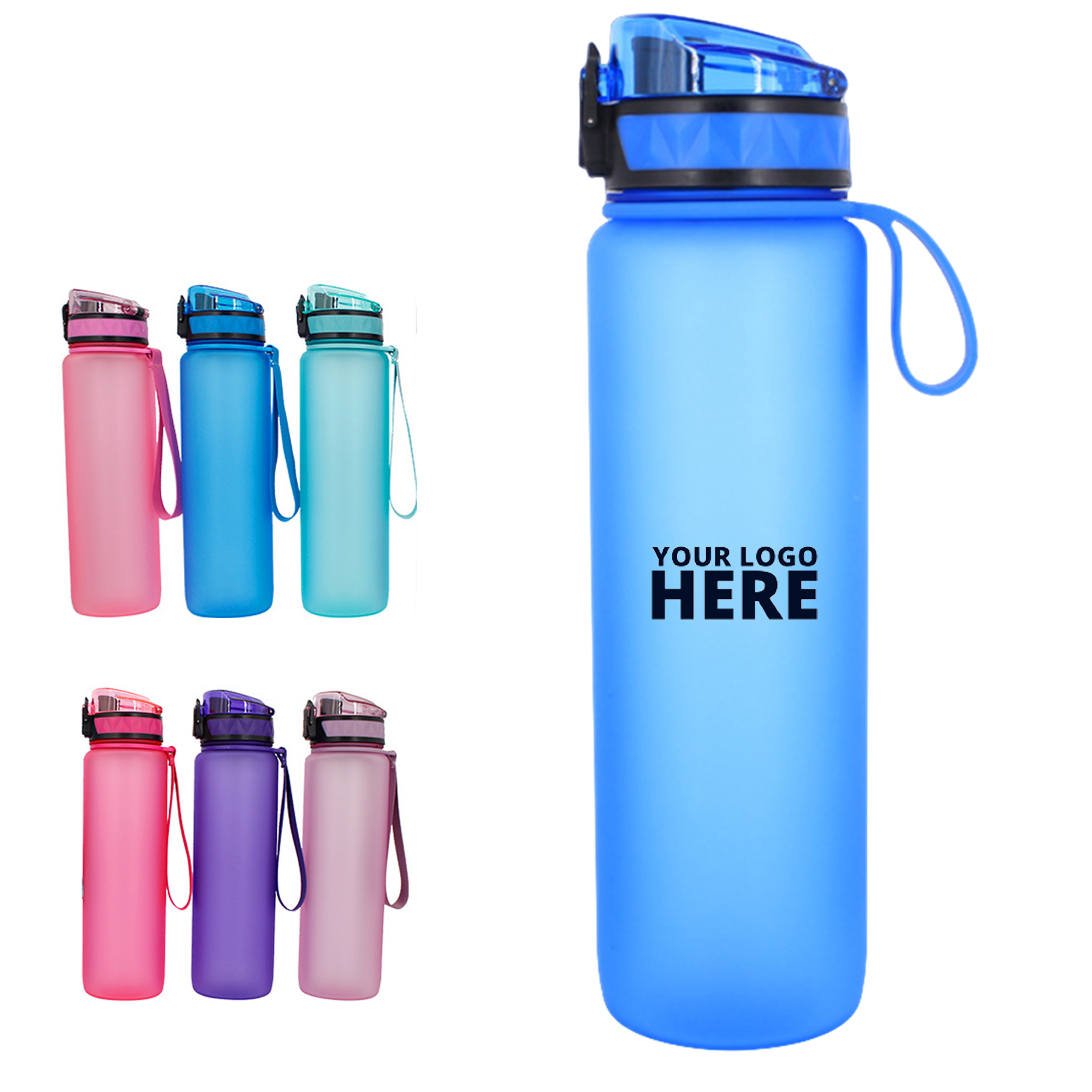 32 OZ Plastic Matte Water Bottle 2
