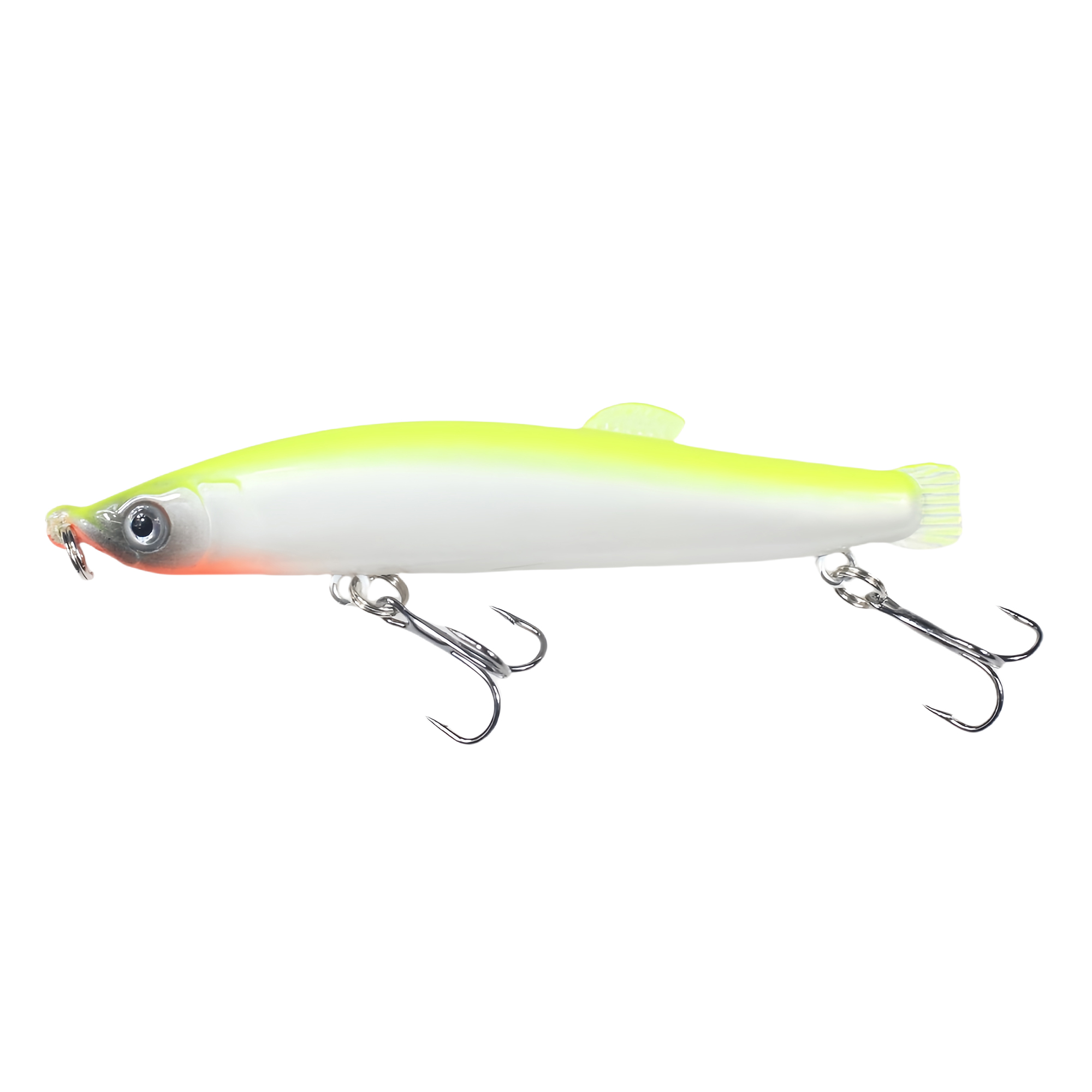 11.5g 3.54" Sinking Pencil Lure with Treble Hooks, Blood Groove, Long Cast, Hard Bait 12