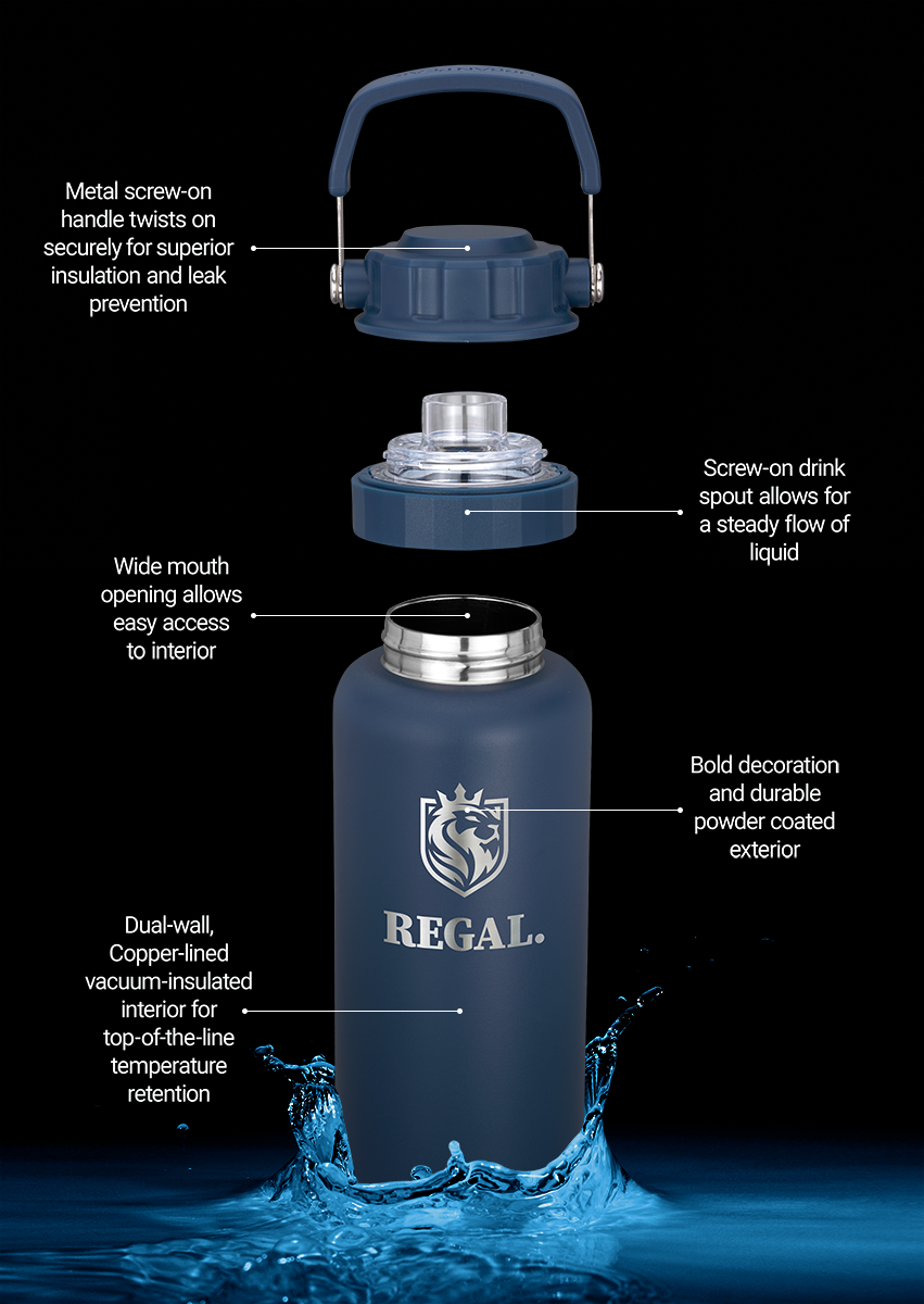 Urban Peak® 34oz Dual Top Water Bottle 3