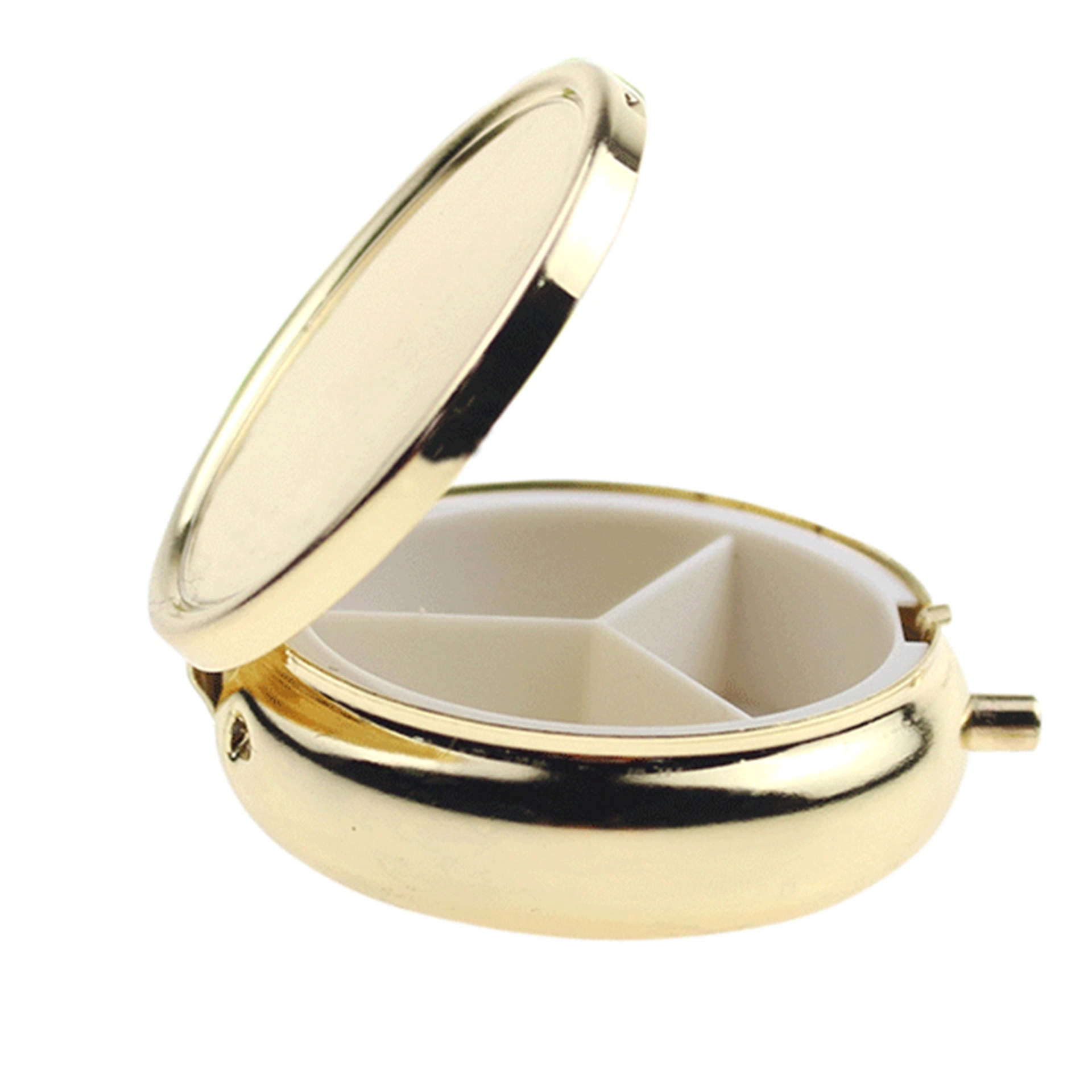 Portable Mini Silver Medicine Drug Holder Container 5