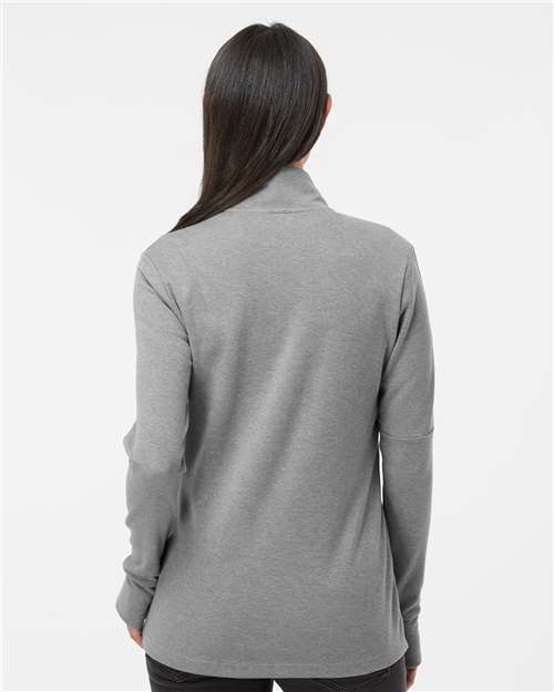 Women's 3-Stripes Quarter-Zip Sweater Pullover - A555 51