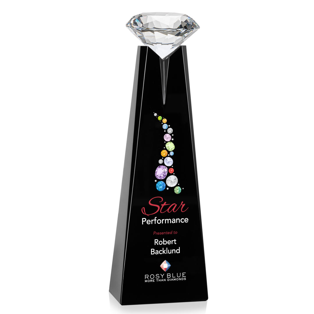 Alicia Gemstone VividPrint™ Award - Black/Diamond 4