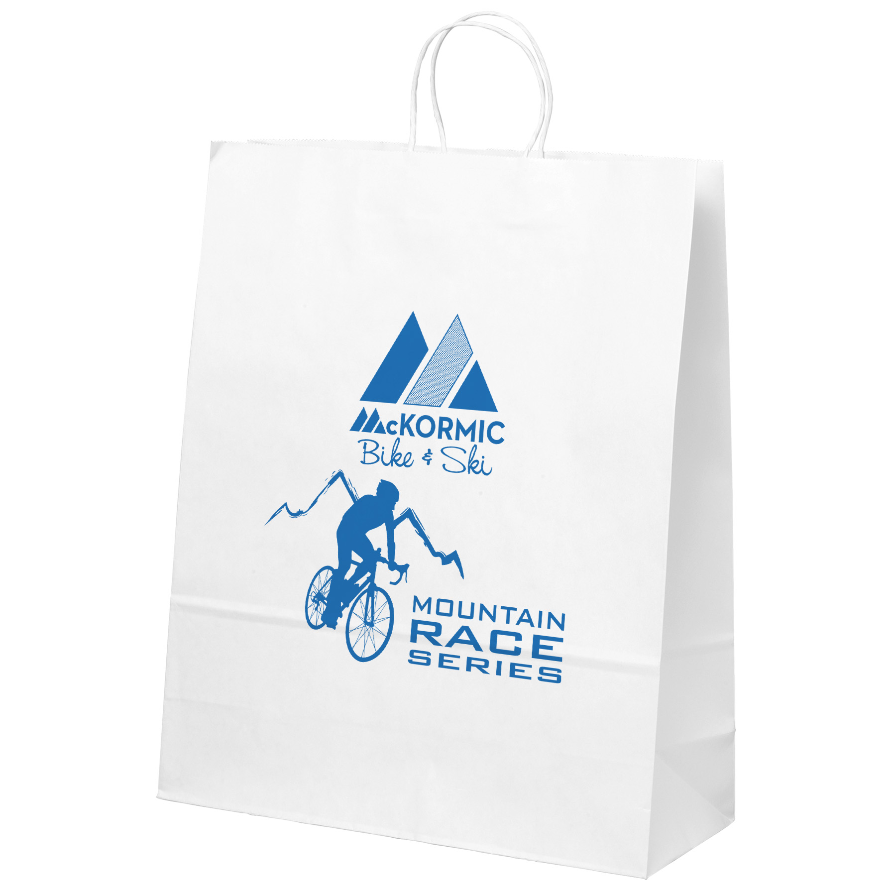 Stephanie - White Shopper - Flexo Ink Print