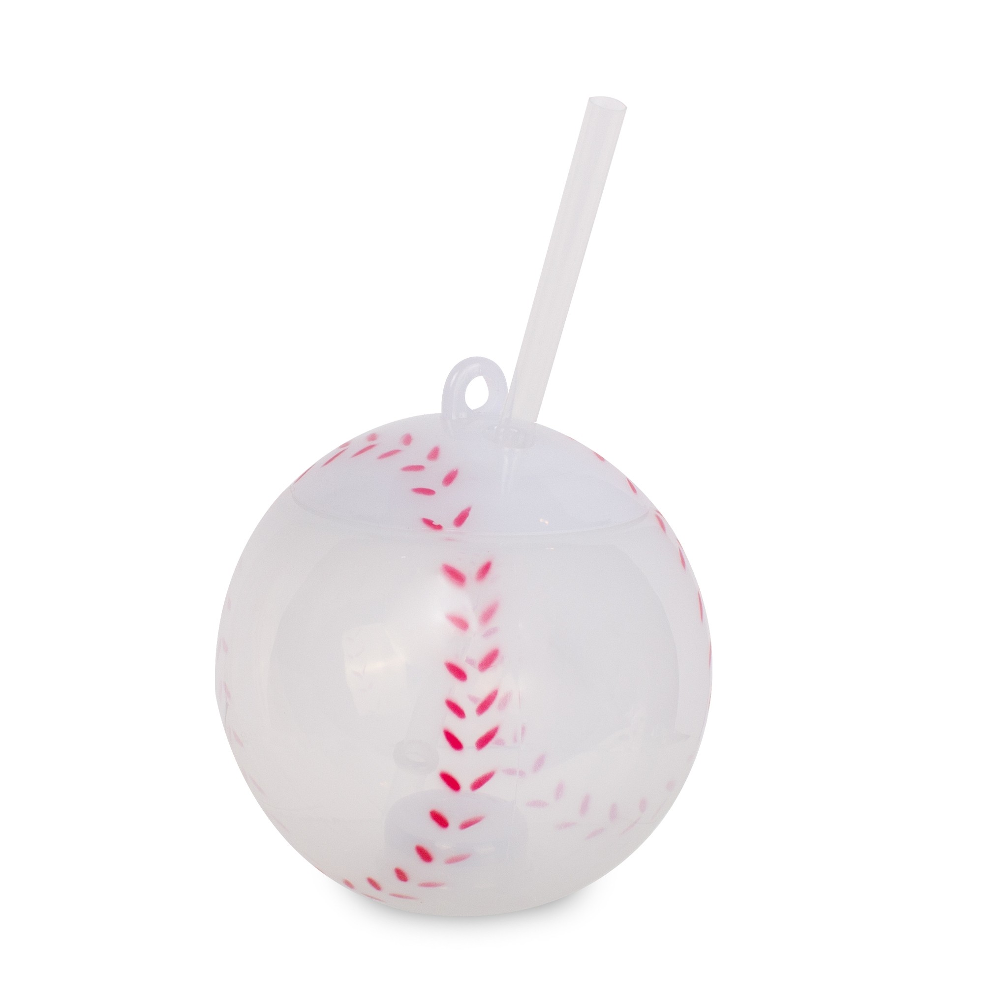 Light Up Baseball Cup with Lid and Straw 6