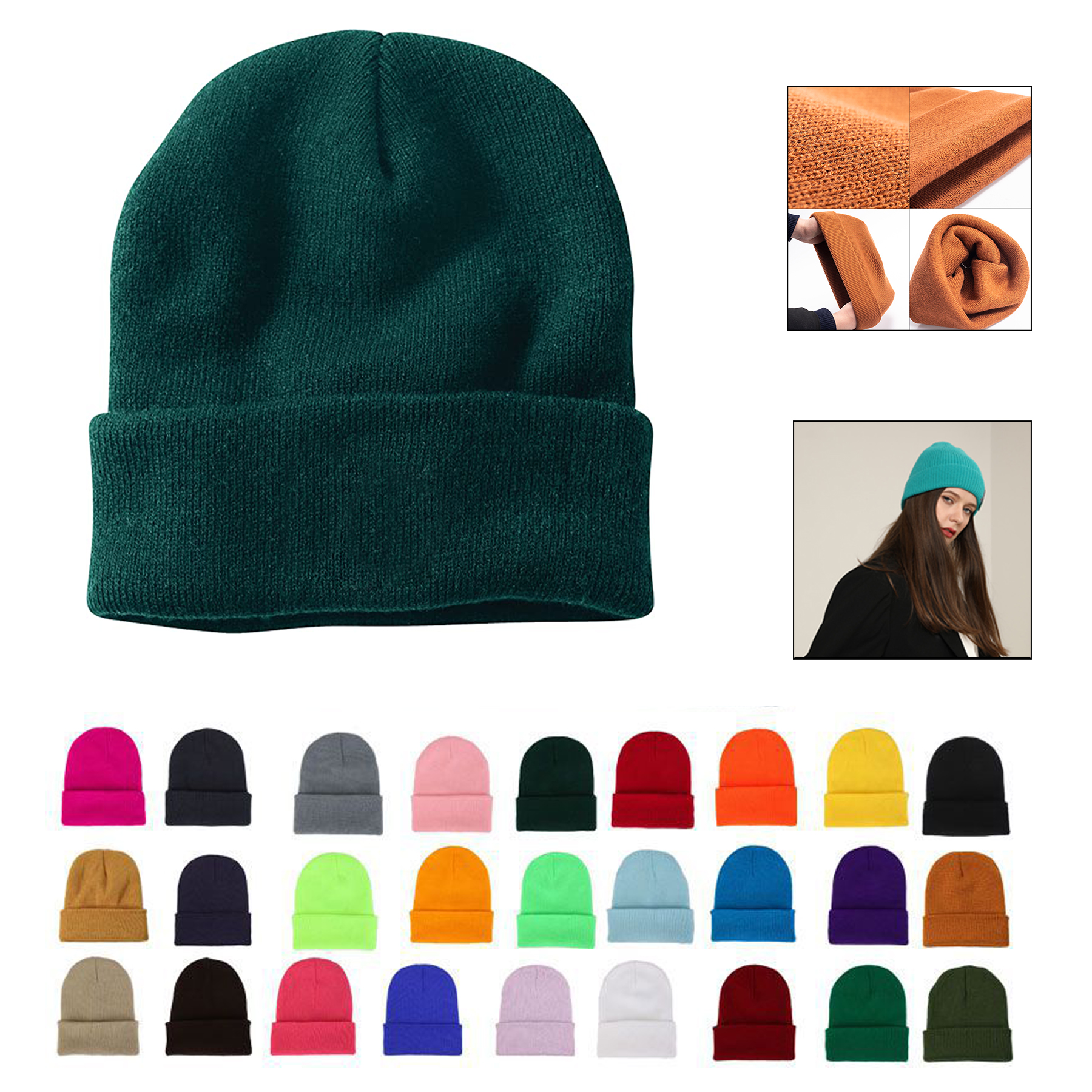 Knit Beanie with Cuff 1