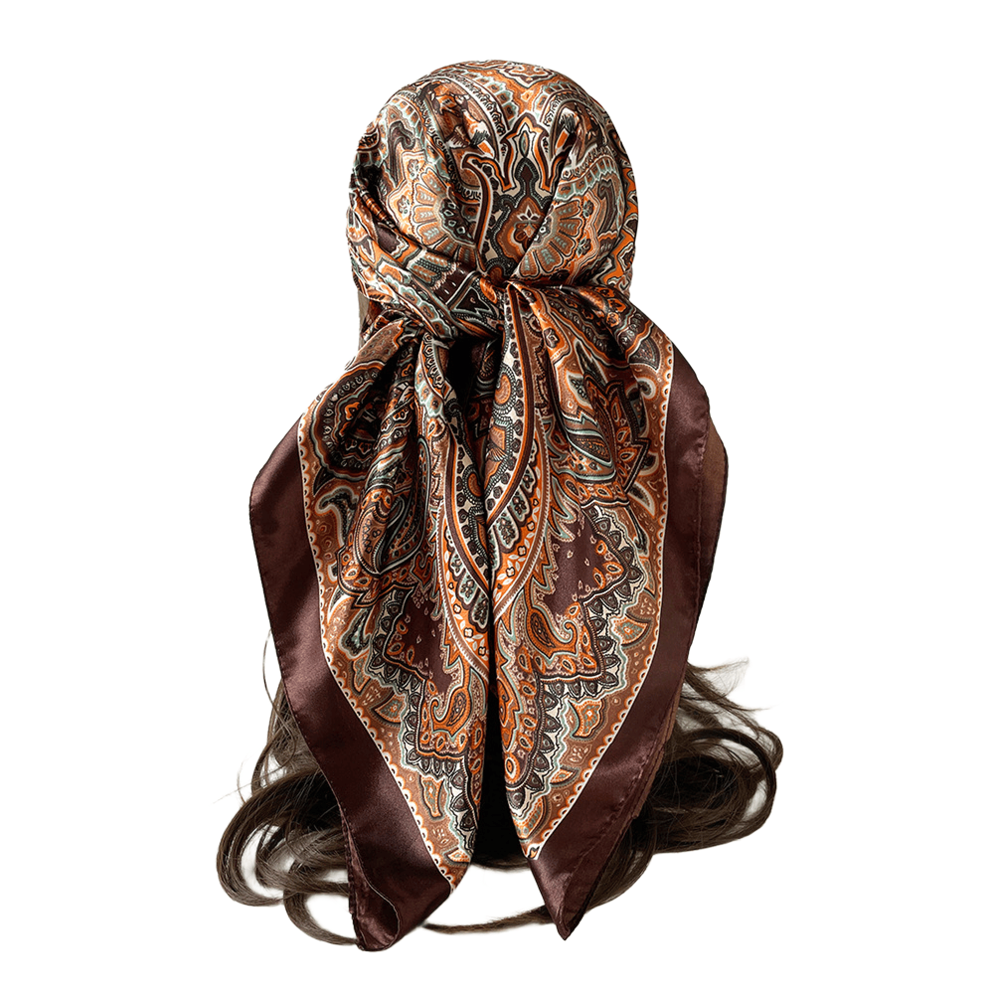 35'' Square Imitation Silk Custom Scarf 1