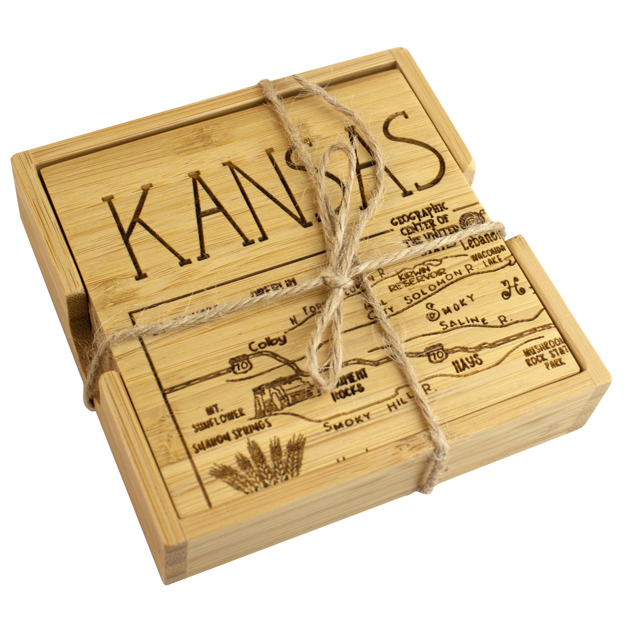 Kansas Puzzle Coaster Set 7