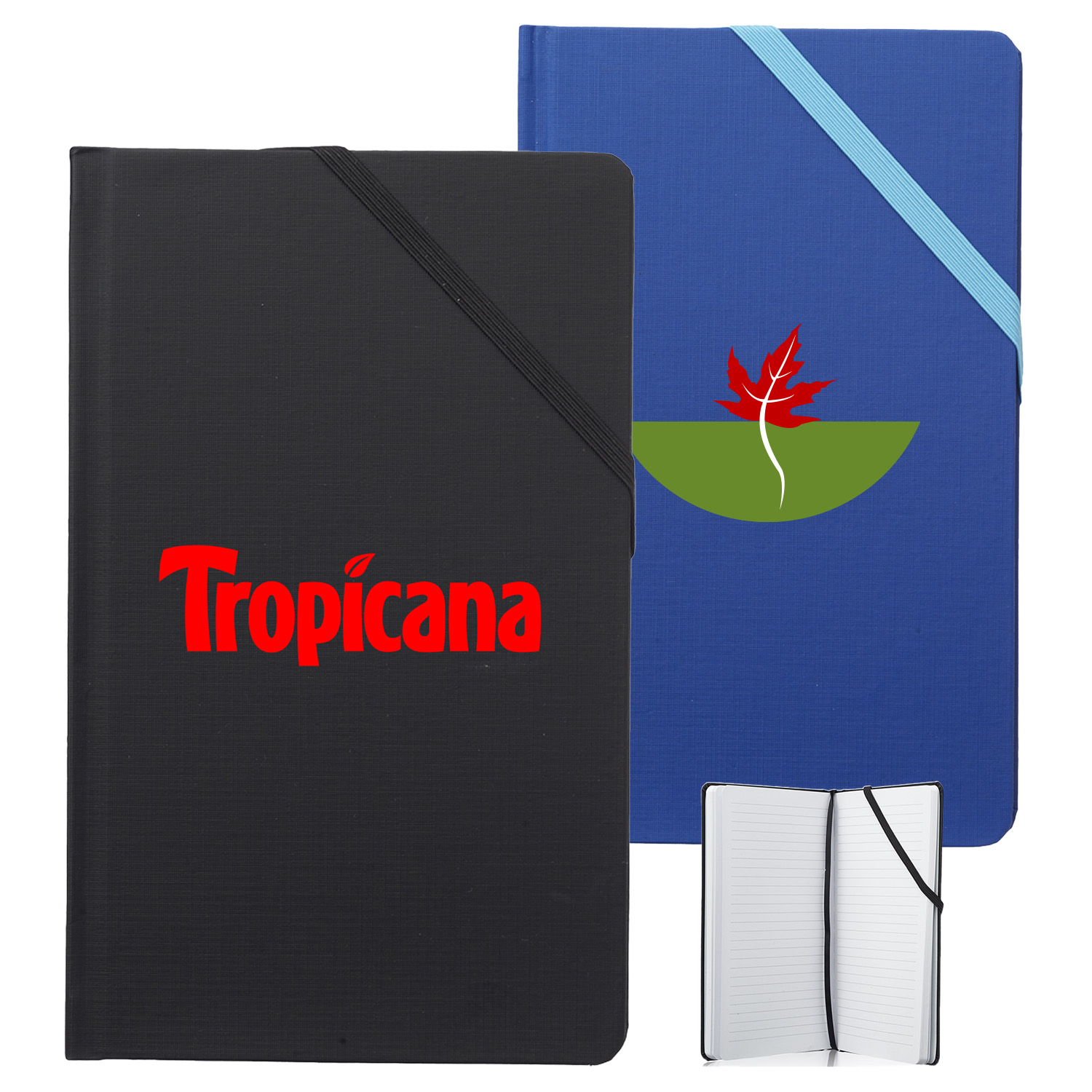 5.25" x 8.45" Hardcover Journals Notebooks w/ Corner Band 2