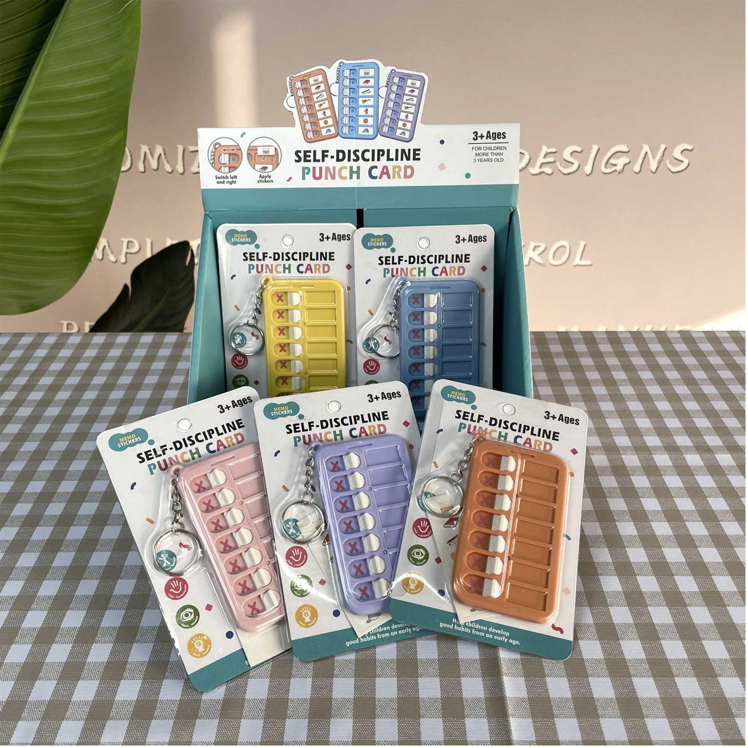 Kids Mini Reusable Time Management Daily Study Keychain 2