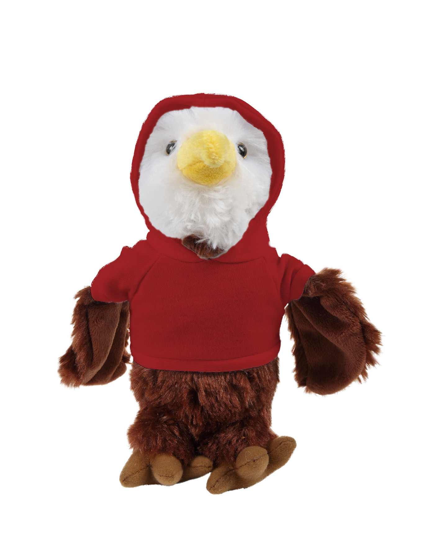 Soft Plush Eagle wearing a Hoodie 7