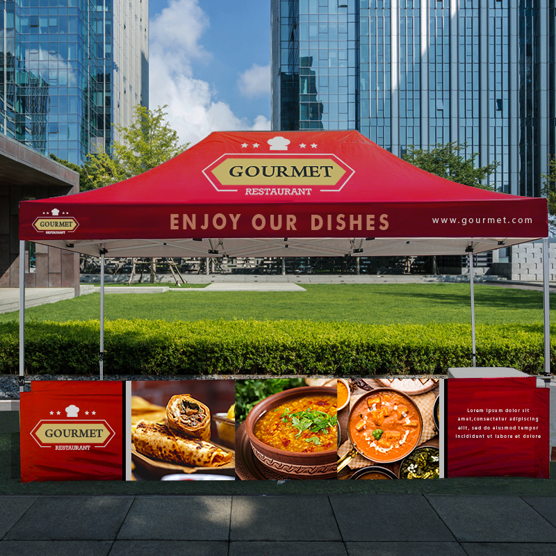 10' x 15' Pop Up Canopy Tent, Full-Color, Full Bleed Dye-Sublimation 3