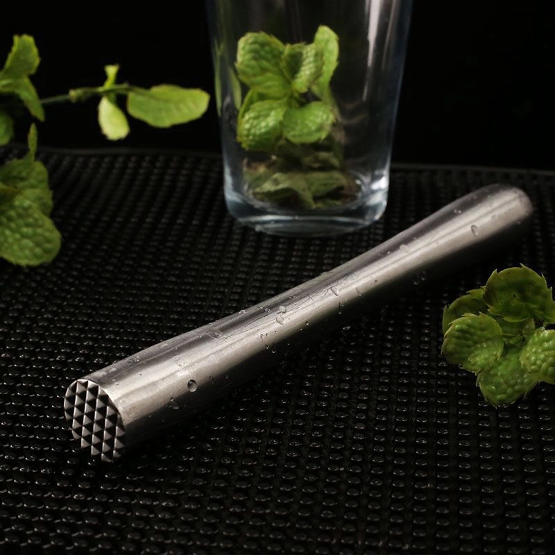 Stainless Steel Muddler with Serrated End 6