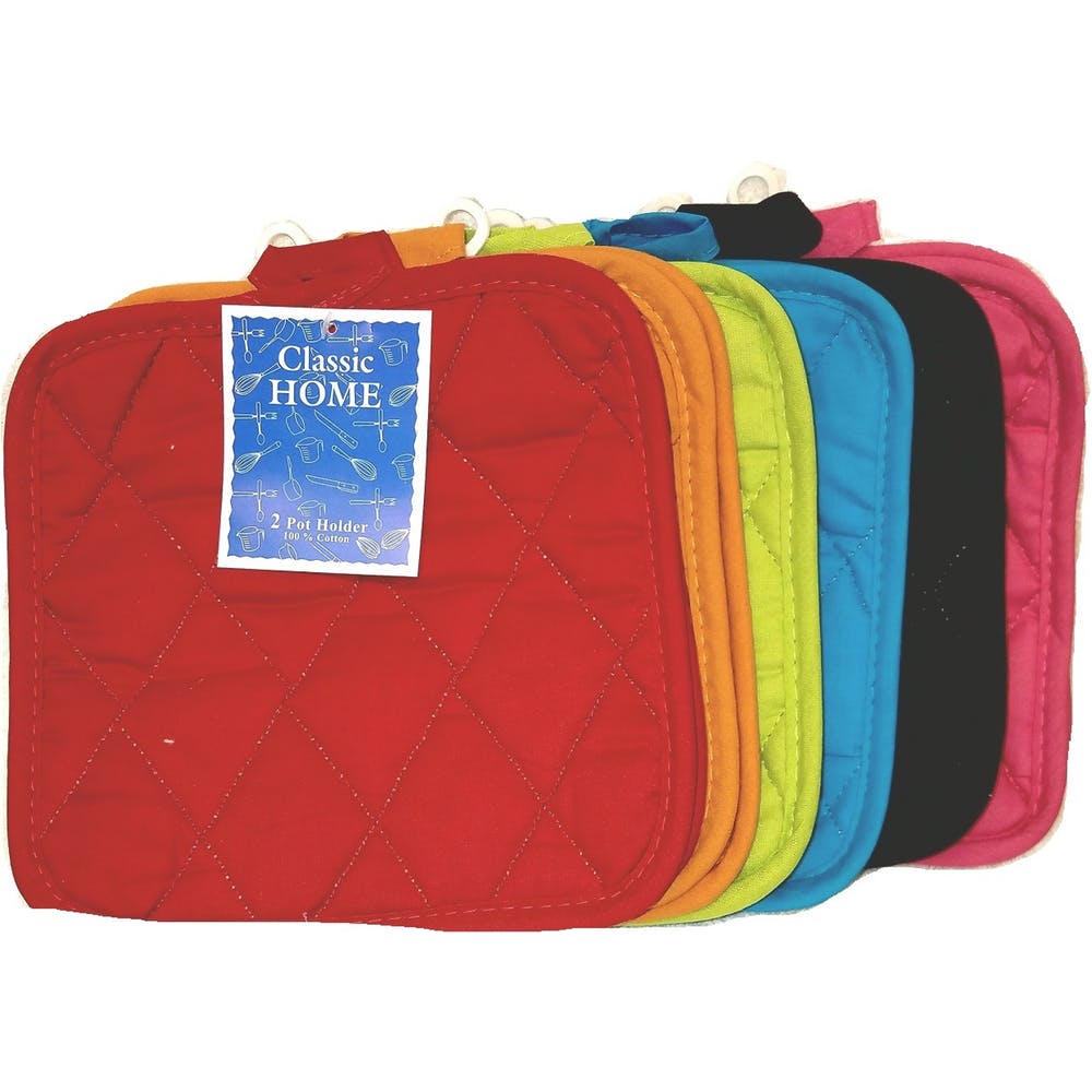 Bright Pot Holders - Assorted 8" x 8" 2
