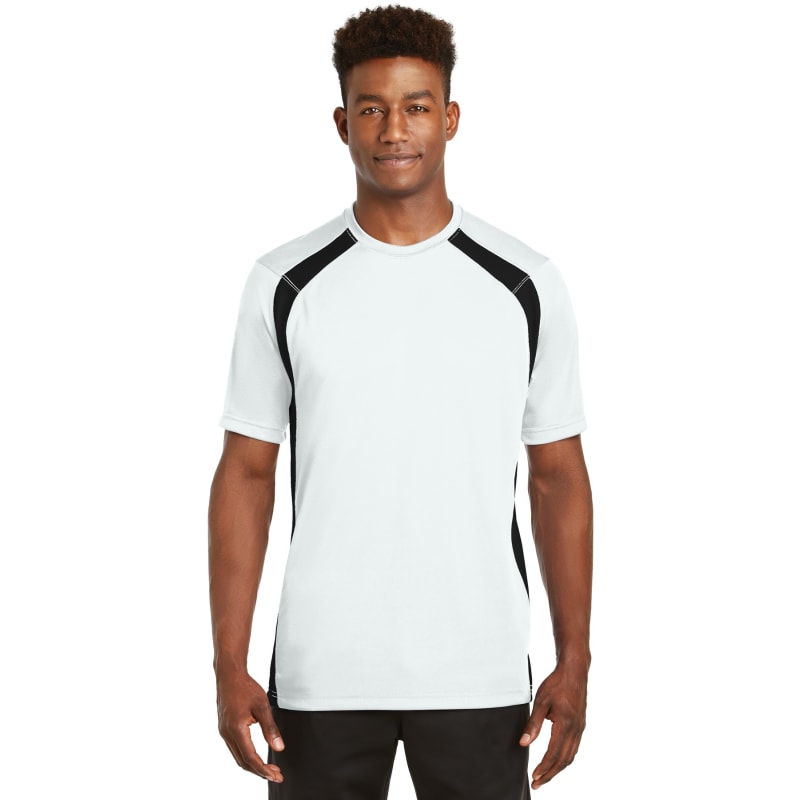 Sport-Tek Dry Zone Colorblock Crew. 7