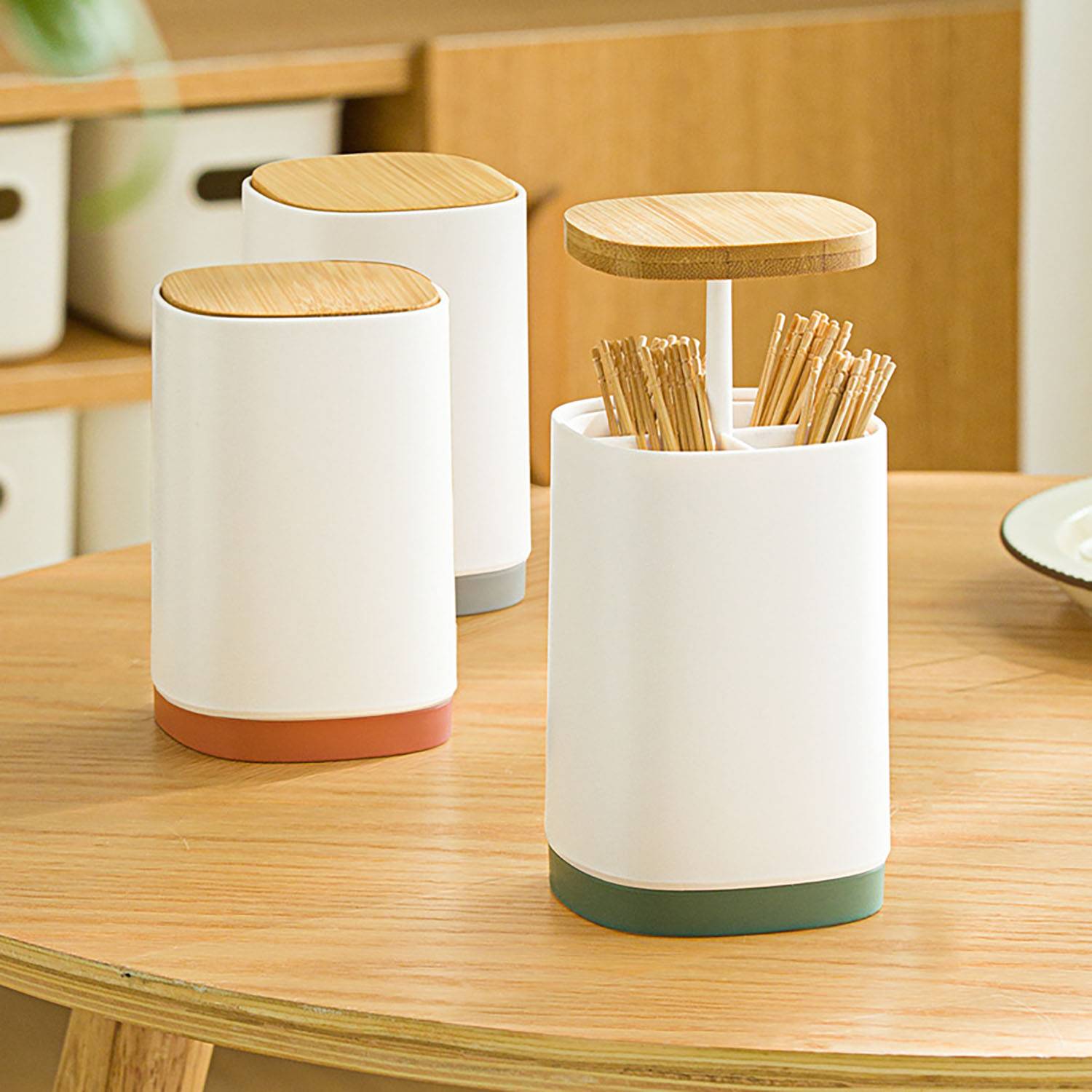 Dust-Proof Cotton Bud and Toothpick Holder 5