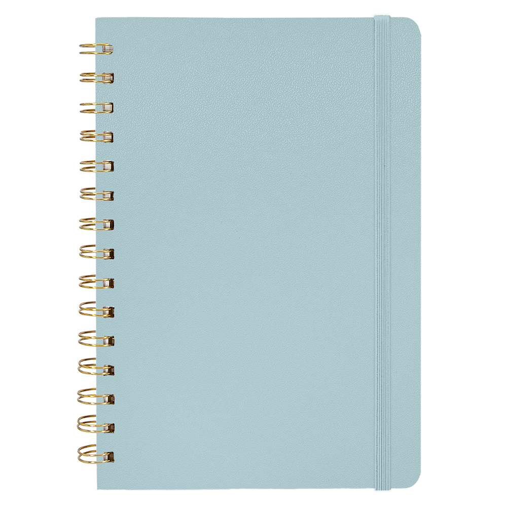 PAPERAGE® Spiral Hardcover Lined Journal Notebook with 160 Pages