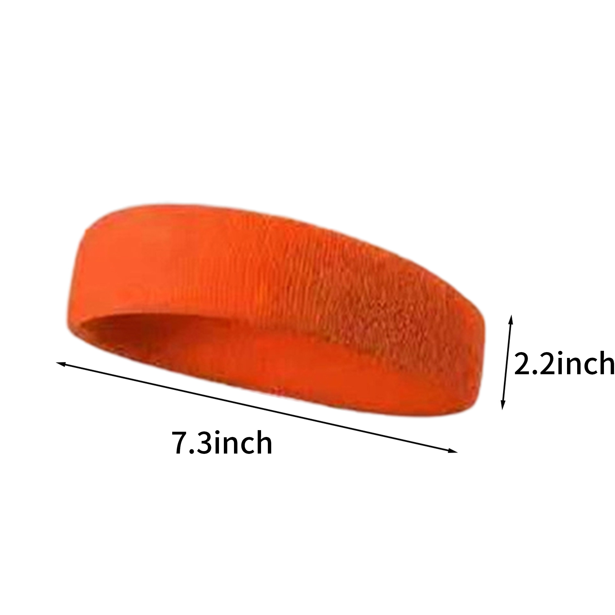 Polyester Cotton Terry Sports Headband 7.3" 15