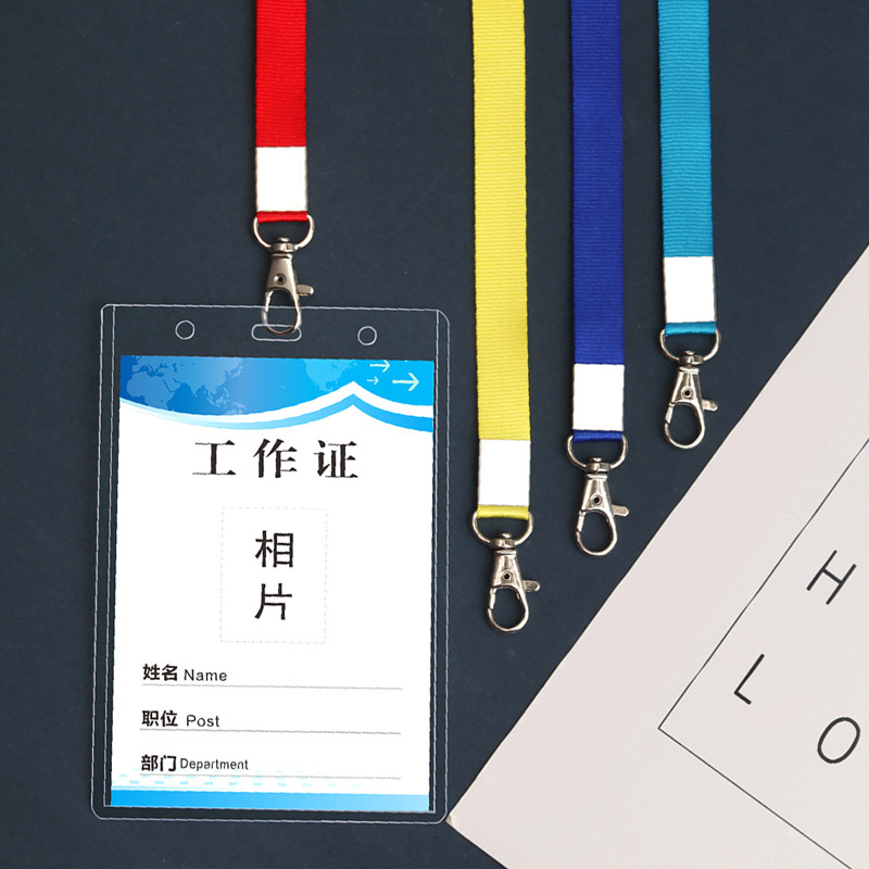 Enlarged Transparent ID Card Badge Holder with Lanyard 7