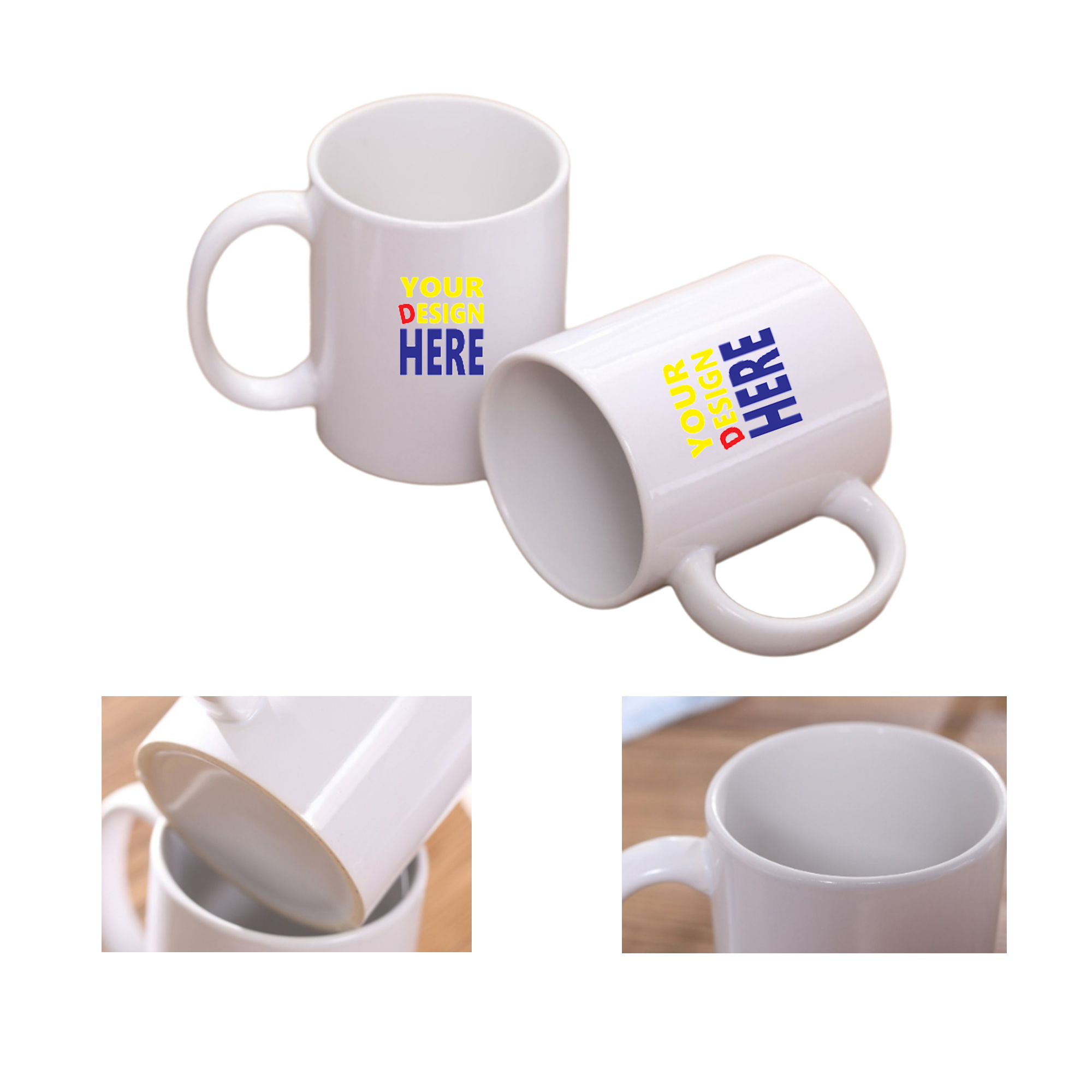 Personalized White Ceramic Cup for Coffee 4