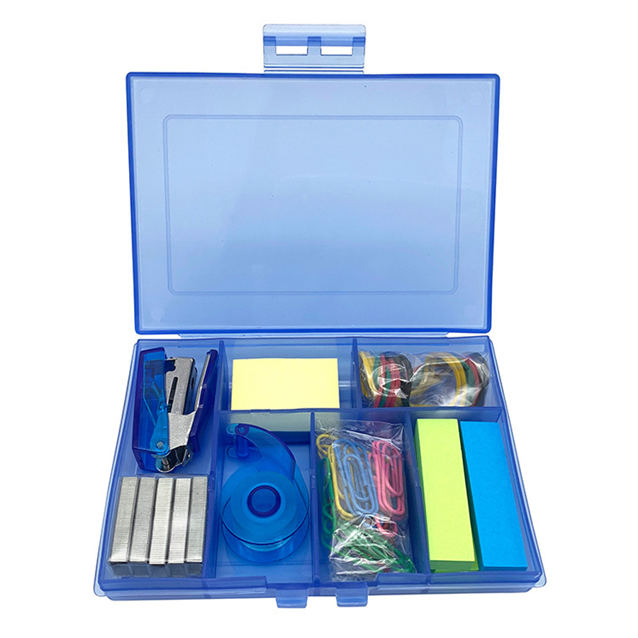 Back To School / Office Kit With Stapler, Staples, Sticky Notes, Rubber Bands, Paper Clips, And Tape 32
