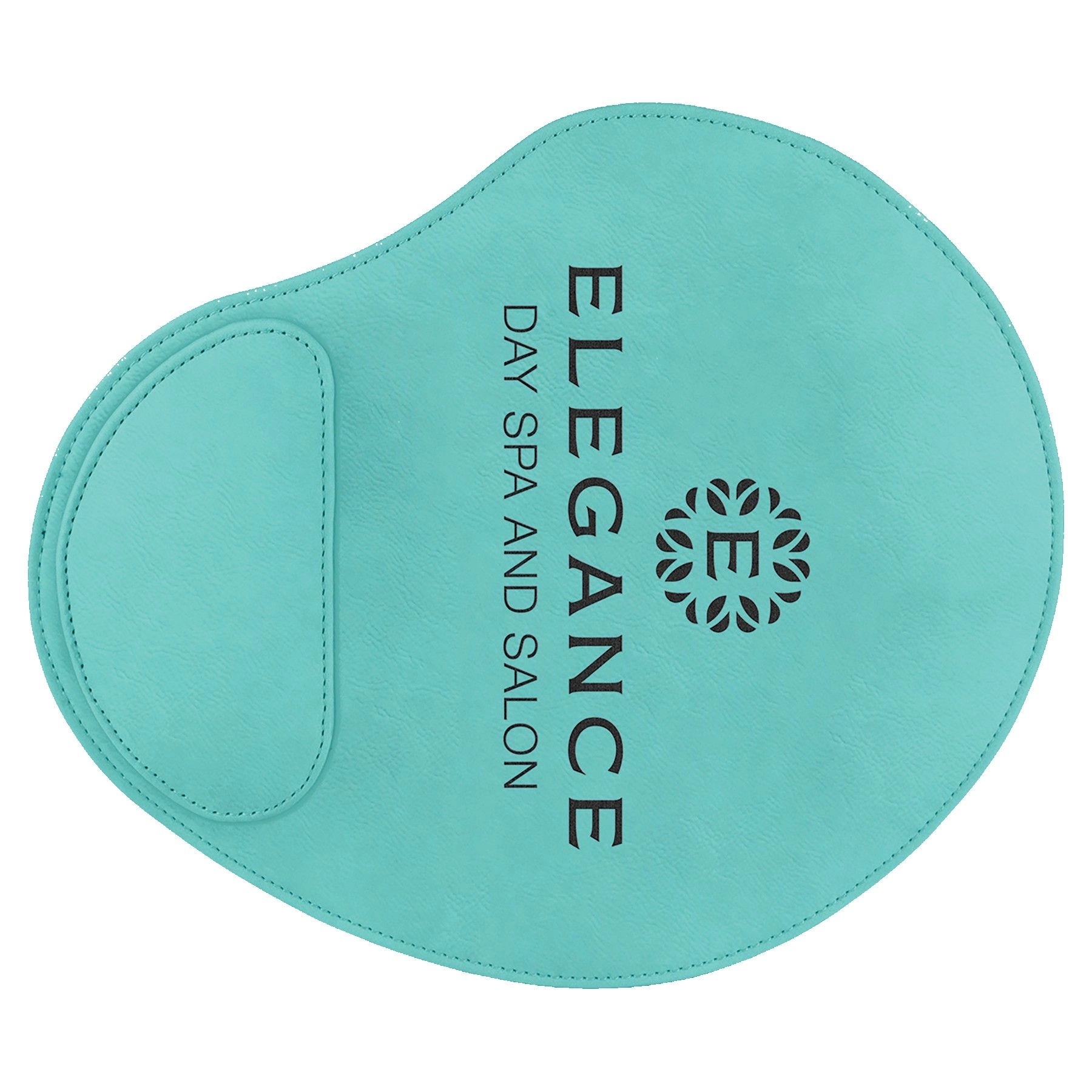 Teal Blue Laserable Leatherette Mouse Pad (9" x 10 1/4") 2