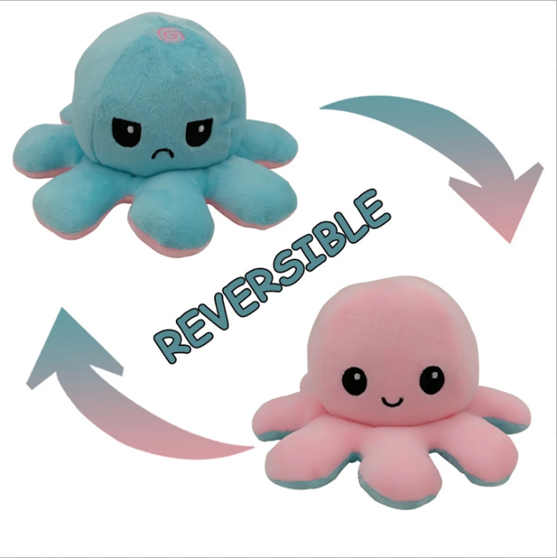 Cute Double-Sided Flipped Octopus Plush Toy 24