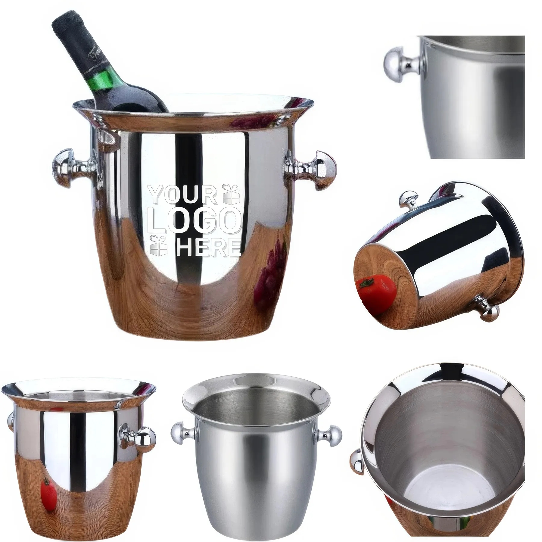 Stainless Steel Horn Champagne Bucket 2